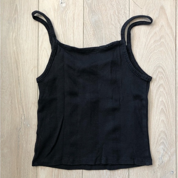 American Eagle Outfitters 100% Cotton Lace Detailed Ribbed Camisole Size S - Picture 6 of 7